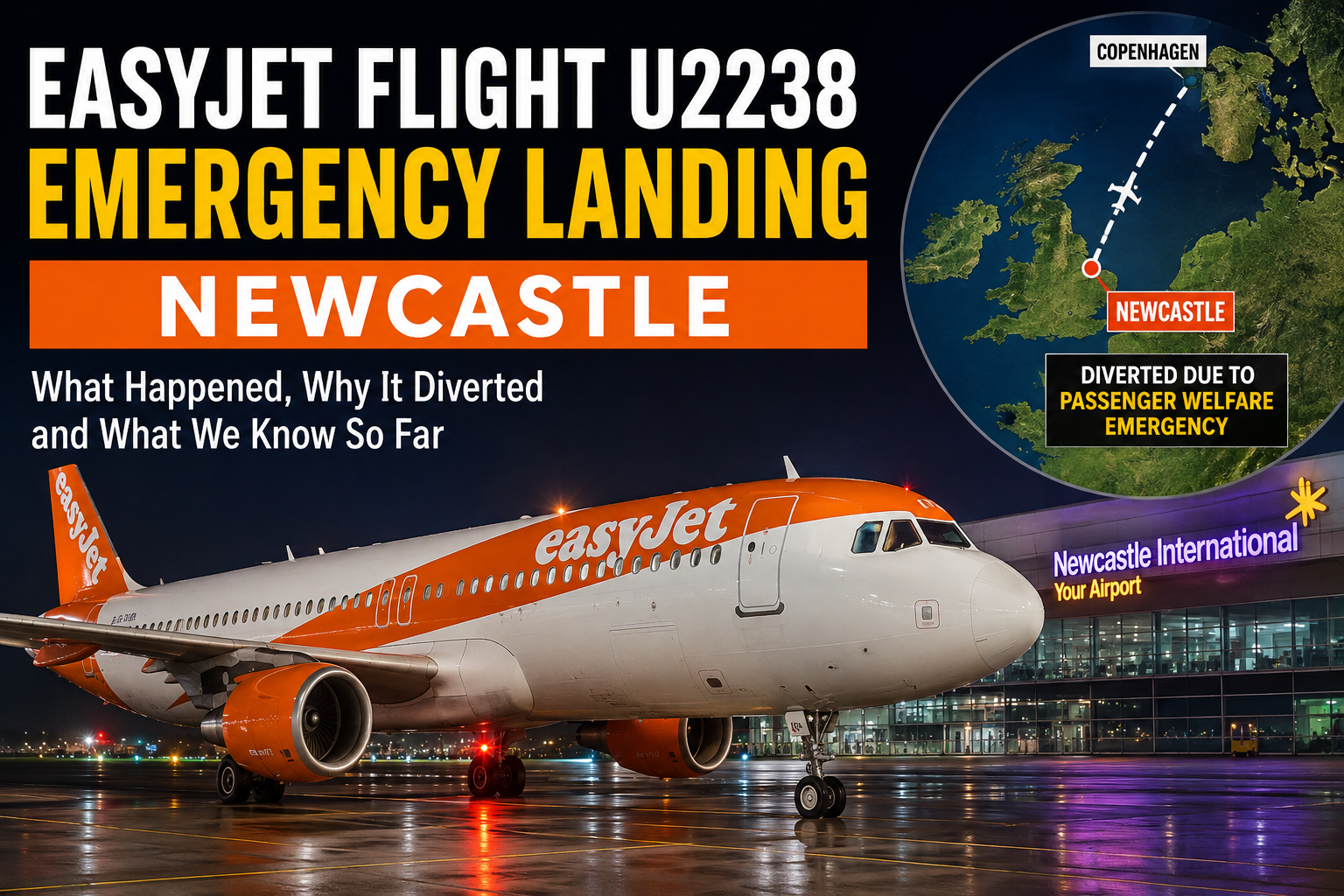EasyJet Flight U2238 Emergency Landing Newcastle: What Really Happened?
