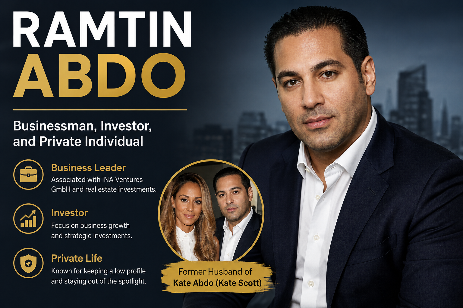Ramtin Abdo: Professional Background, Personal Life, and Relationship with Kate Abdo